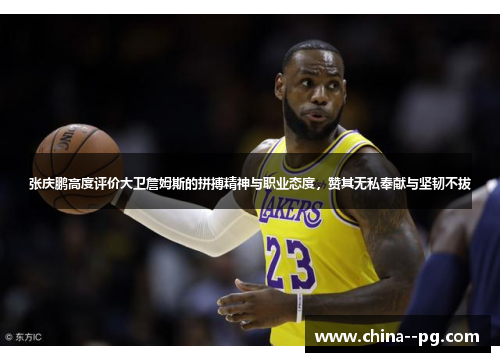 张庆鹏高度评价大卫詹姆斯的拼搏精神与职业态度，赞其无私奉献与坚韧不拔