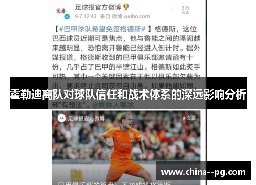 霍勒迪离队对球队信任和战术体系的深远影响分析